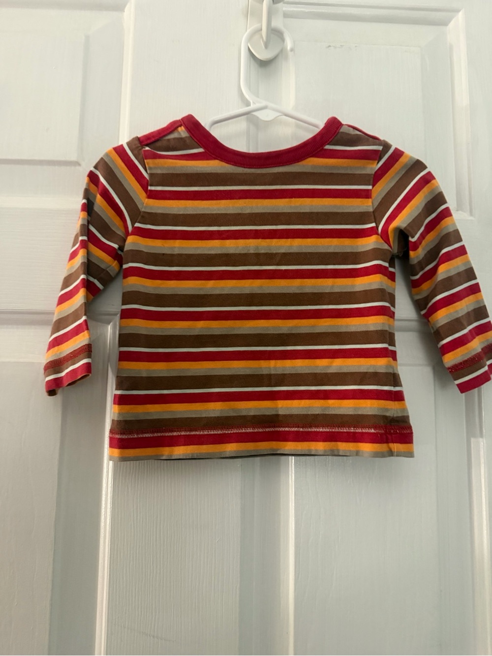 Hanna Andersson Baby Striped Long Sleeve Shirt Size 70 6-12 Months